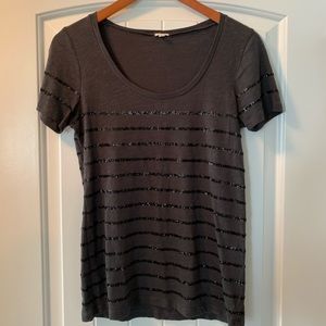 J Crew sequin tee